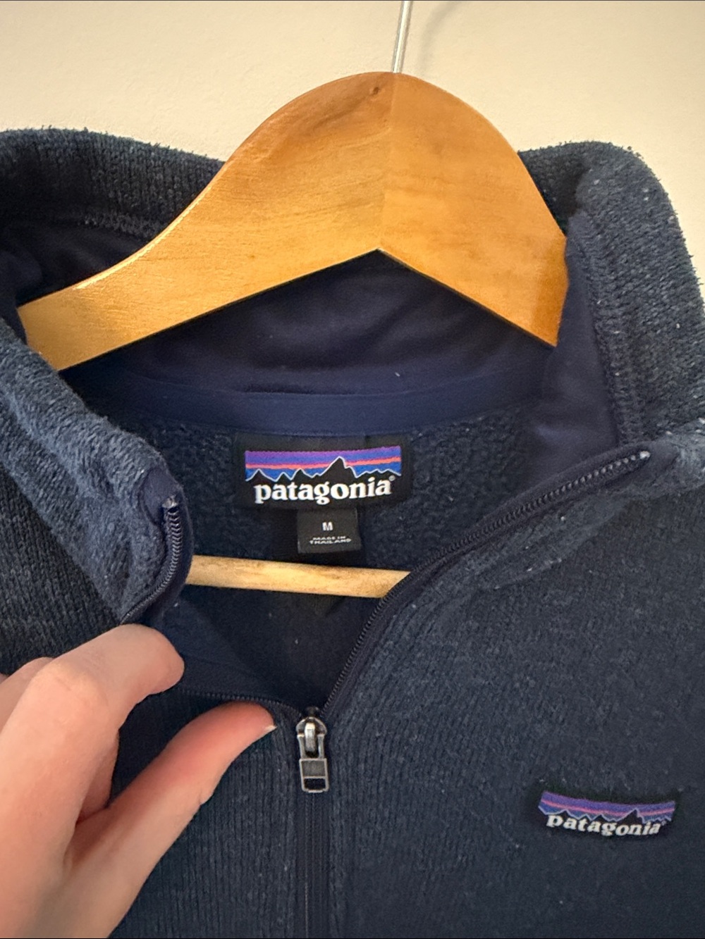 Patagonia Navy Half-Zip Fleece Pullover - Picture 3 of 3